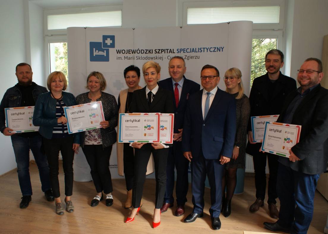 Wręczenie certyfikatów zwycięskich projektów Budżetu Obywatelskiego Województwa Łódzkiego