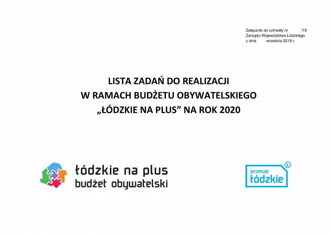 ”Diagnostyka w lepszych kolorach”- czyli zakup USG z kolorowym Dopplerem - Budżet Obywatelski Województwa Łódzkiego „Łódzkie na plus” na rok 2020.