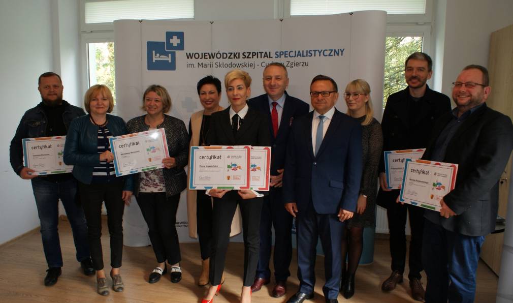 Wręczenie certyfikatów zwycięskich projektów Budżetu Obywatelskiego Województwa Łódzkiego