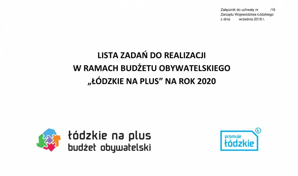 ”Diagnostyka w lepszych kolorach”- czyli zakup USG z kolorowym Dopplerem - Budżet Obywatelski Województwa Łódzkiego „Łódzkie na plus” na rok 2020.
