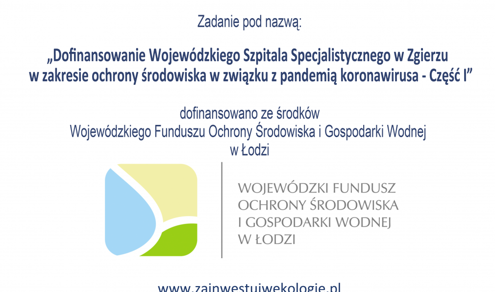 Umowa o dofinansowanie ze środków WFOŚiGW Łodzi  podpisana